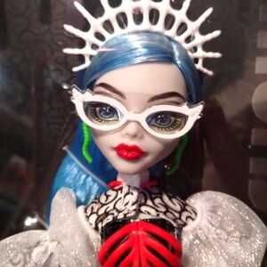 Mattel Doll with Blue Hair and Red Lips